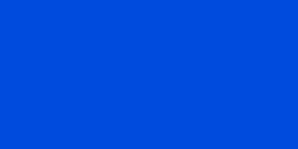 Amostra de cor para o código hexadecimal #004bdd
