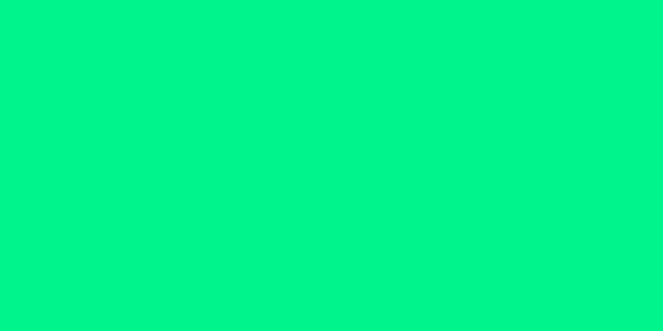 Amostra de cor para o código hexadecimal #00f48c