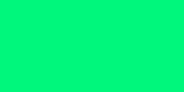 Amostra de cor para o código hexadecimal #00f77c