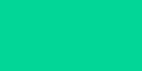Amostra de cor para o código hexadecimal #02d697