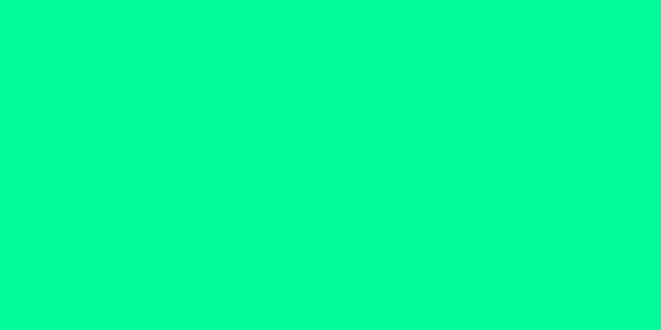 Amostra de cor para o código hexadecimal #02fc99