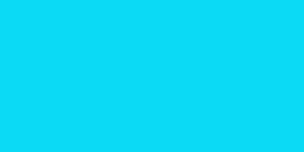 Amostra de cor para o código hexadecimal #0bdaf5