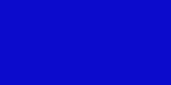 Amostra de cor para o código hexadecimal #0c0bcc
