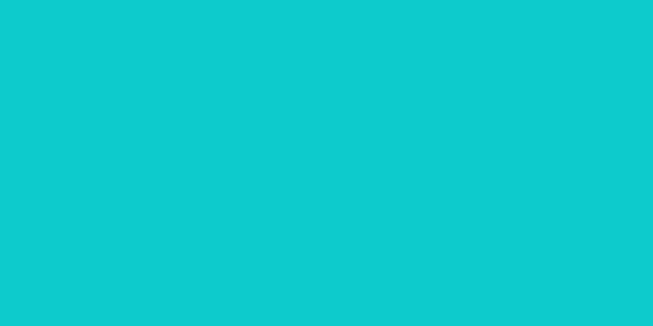 Amostra de cor para o código hexadecimal #0dcbcc