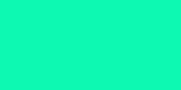 Amostra de cor para o código hexadecimal #0df9b2