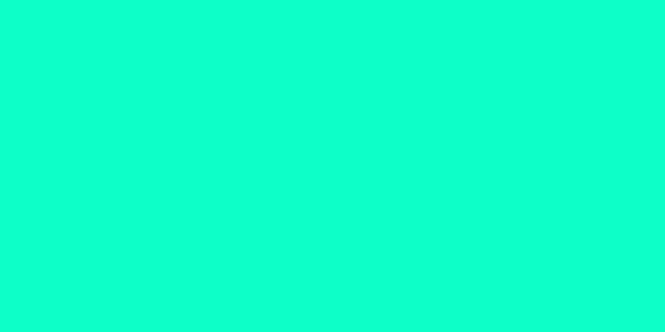 Amostra de cor para o código hexadecimal #0dffc8