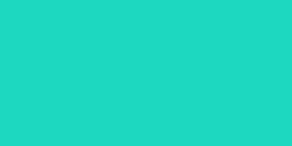 Amostra de cor para o código hexadecimal #1dd8c0