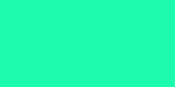 Amostra de cor para o código hexadecimal #1dfcac