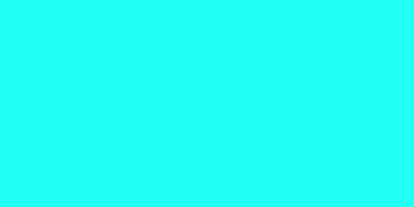Amostra de cor para o código hexadecimal #22fff5