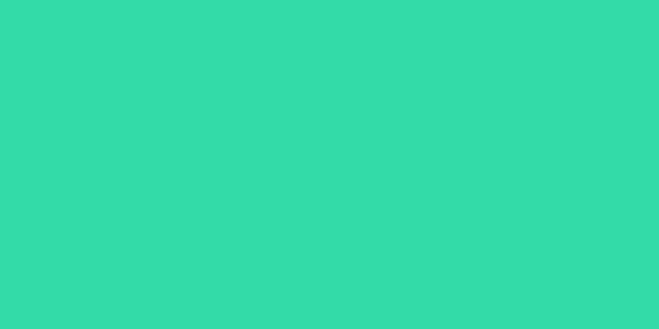 Amostra de cor para o código hexadecimal #33dba8