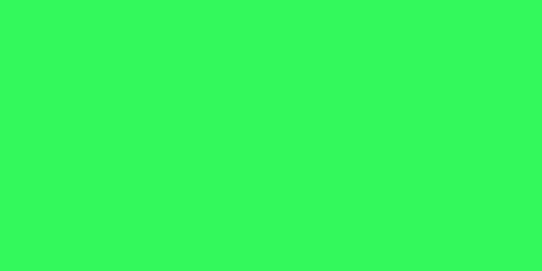 Amostra de cor para o código hexadecimal #33f95c