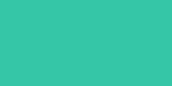 Amostra de cor para o código hexadecimal #36c7a9