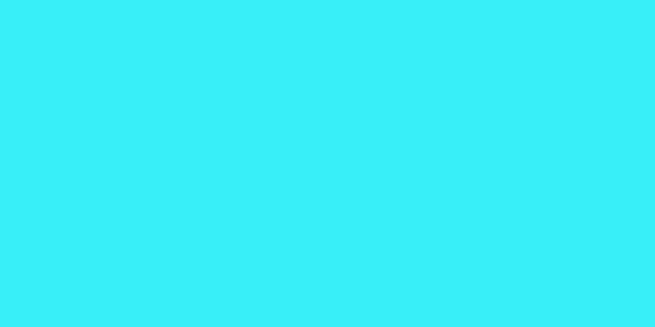Amostra de cor para o código hexadecimal #38eff8