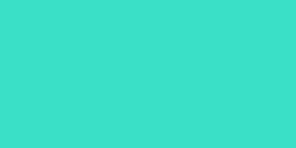 Amostra de cor para o código hexadecimal #3ae0c7