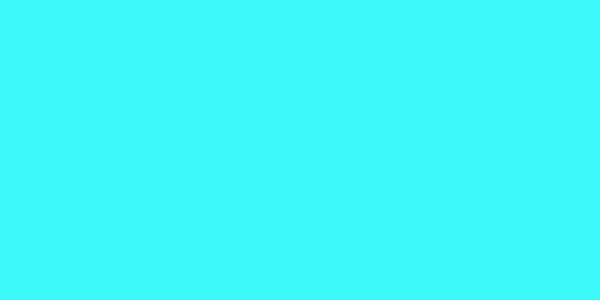 Amostra de cor para o código hexadecimal #3df8f9