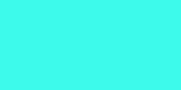 Amostra de cor para o código hexadecimal #3dfaeb