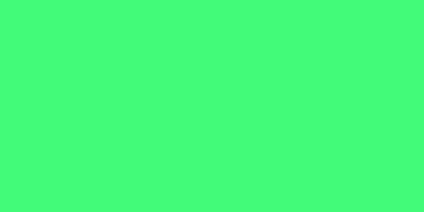 Amostra de cor para o código hexadecimal #43f97a