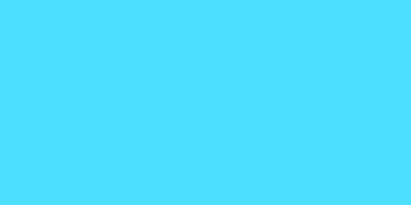 Amostra de cor para o código hexadecimal #4ddfff