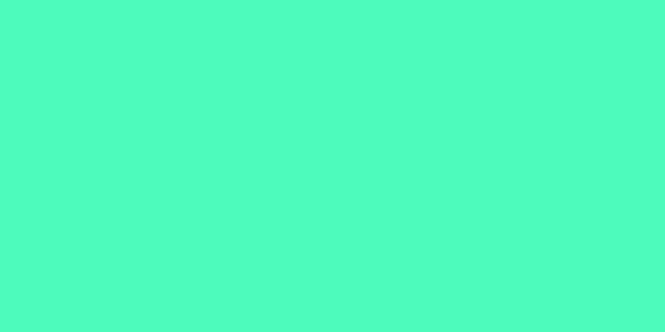 Amostra de cor para o código hexadecimal #4dfcba