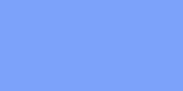 Amostra de cor para o código hexadecimal #7ca2fa