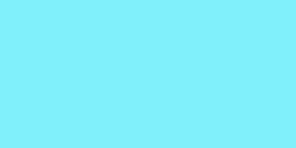 Amostra de cor para o código hexadecimal #80f0fa