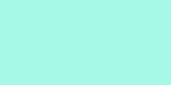 Amostra de cor para o código hexadecimal #a6f9e7