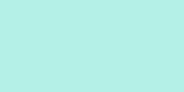 Amostra de cor para o código hexadecimal #b4f0e7