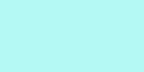 Amostra de cor para o código hexadecimal #b4f9f4