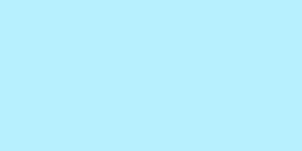 Amostra de cor para o código hexadecimal #b7f0fe