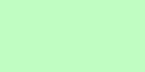Amostra de cor para o código hexadecimal #c0fdc2
