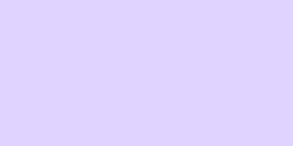 Amostra de cor para o código hexadecimal #e0d3ff