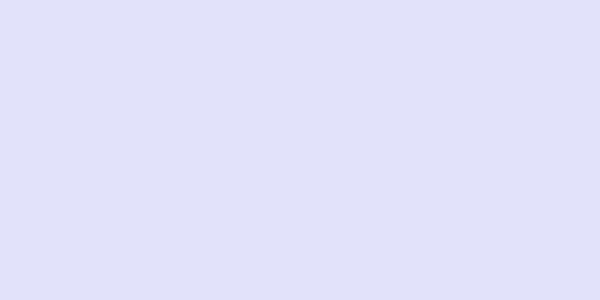 Amostra de cor para o código hexadecimal #e2e3fa