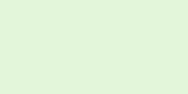 Amostra de cor para o código hexadecimal #e4f6d9
